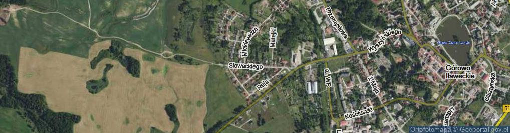 Zdjęcie satelitarne Słowackiego Juliusza ul.